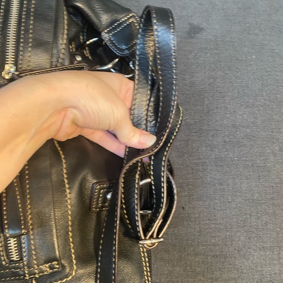 Tignanello Black Satchel Bag - Picture 6 of 14